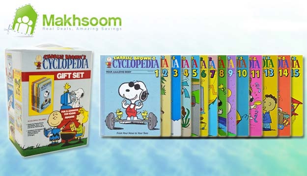 70% Off Charlie Brown's Cyclopedia Set of 15 Colorful Books (Only $75 instead of $250)