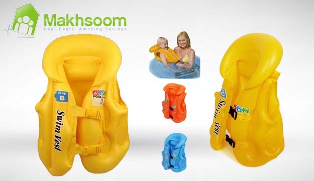 50% Off Inflatable Kids Water Vest (Only $5.5 instead of $11)