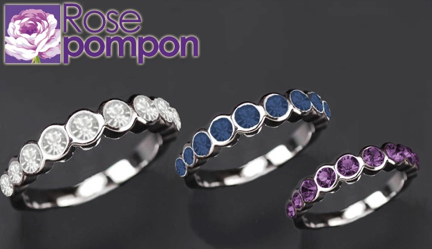 41% Off Size 17 Violet CRYSTALP Ring from Rose Pompon (Only $32 instead of $54)