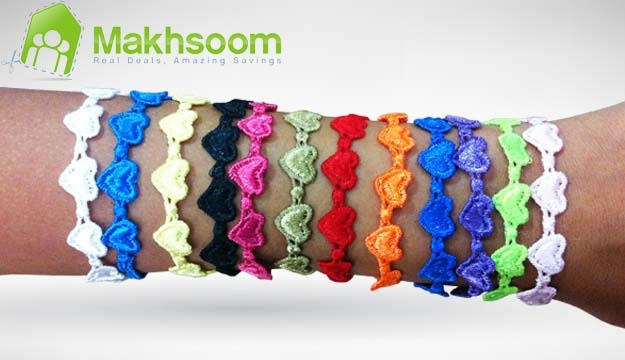 60% Off 12 Butterfly shaped Italian Lace Bracelets in 12 colors (Only $12 instead of $30)