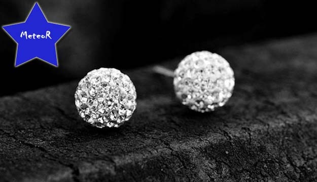 65% Off Platinum Plated Crystal Ball Earrings from Meteor Homemade Accessories, Beirut (Only $9 instead of $26)
