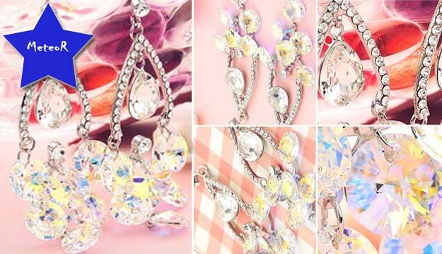 55% Off Swarovski Elements Crystal Rhinestone Earrings from Meteor Homemade Accessories, Beirut (Only $25 instead of $55)