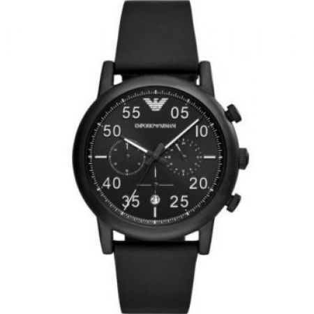 Emporio Armani AR11133 Leather Quartz Round Watch For Men - Makhsoom