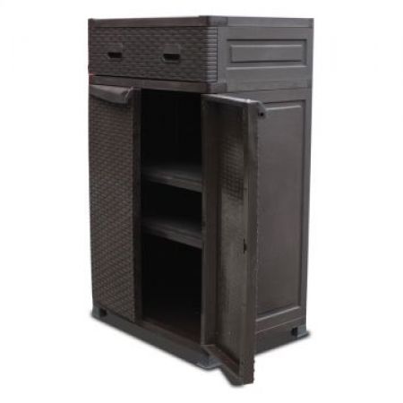Kotob City Panama Closet And Drawer Brown 118 cm