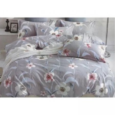 Coventry Comforter Single 3 Pcs-White Blue