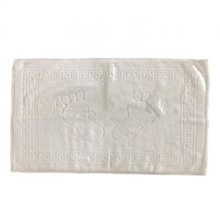Windsor Home Linen Bathmat Hotel Line Towel Footprint White 50 80 cm