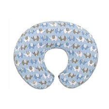 Chicco Boppy Breast Feeding Pillow With Cotton Slipcovers - Cloud
