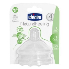 Chicco Naturalfeeling Teat Adjustable Flow 2 pcs 4m+