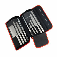 Thinkkitchen Set Of Stainless Steel Shinto Katani 8-piece Knife With Carry Bag