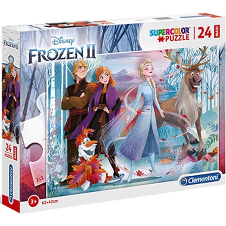 Clementoni Disney Frozen 2 Maxi SuperColor Puzzle 24 Pcs - Makhsoom