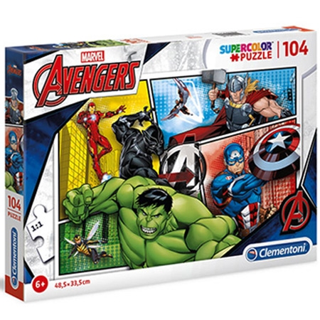 Clementoni Marvel Avengers SuperColor Puzzle 104 Pcs - Makhsoom