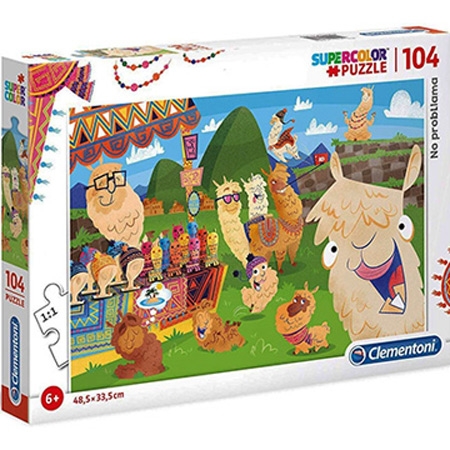 Clementoni No ProbLLAMA SuperColor Puzzle 104 Pcs - Makhsoom
