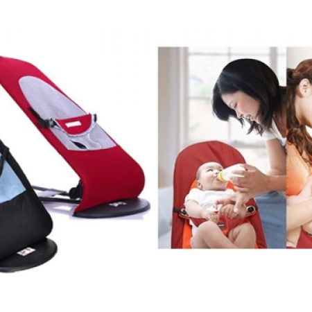 Baby Balance & Rocker Bouncer Chair - Red - Makhsoom