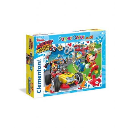 Clementoni Mickey And The Roadster Racers Super Color Puzzle 104 Pcs ...