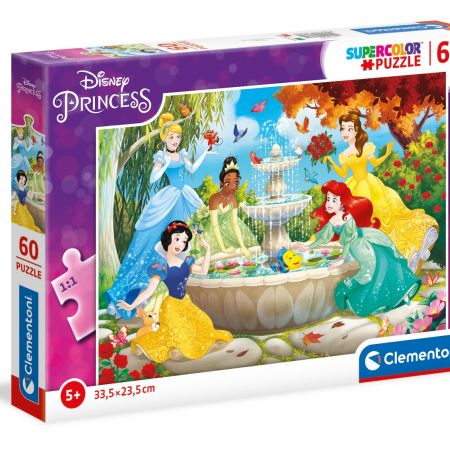 Clementoni Disney Princess Supercolor Puzzle 60 Pieces - Makhsoom