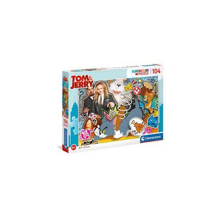 Clementoni Tom And Jerry Supercolor Puzzle 104 Pieces - Makhsoom