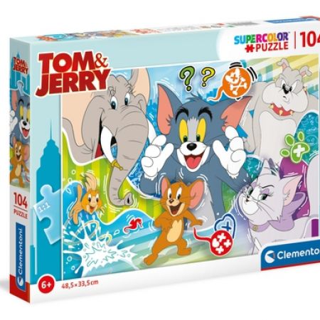 Clementoni Tom And Jerry Supercolor Puzzle 104 Pieces - Makhsoom