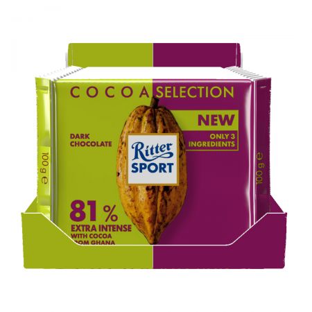 Ritter Sport Chocolate 81 Extra Intense Ghana 100g 1 Pc Makhsoom ritter-sport-chocolate-81-extra-intense-ghana-100g-1-pc-makhsoom