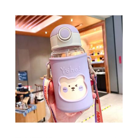Kids Plastic Water Bottle Purple - 620ml