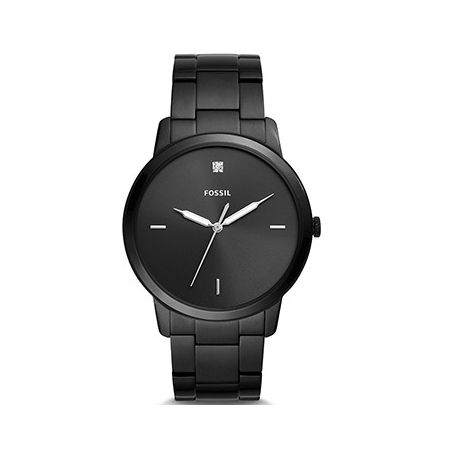 fossil black diamond watch