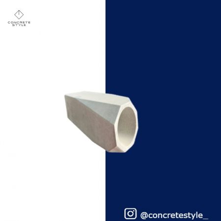 Concrete Style Design Wine Bottle Holder Code 096 Concrete Color
