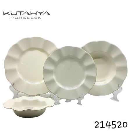 Dinner Set of 24 Pcs - White