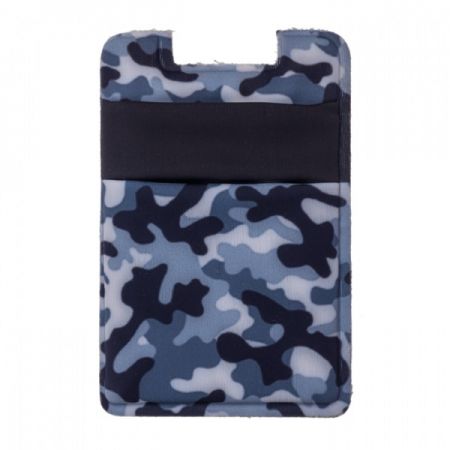 Out Of The Blue Mobile phone card holder with two compartments #69/0121 Grey 9 x 6 cm