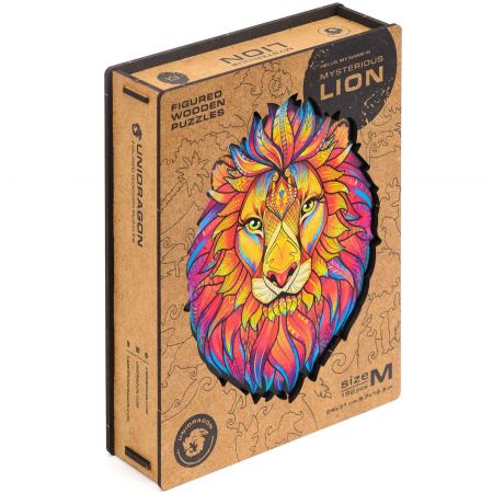 Unidragon Wooden Jigsaw Puzzle Mysterious Lion - Small - Makhsoom