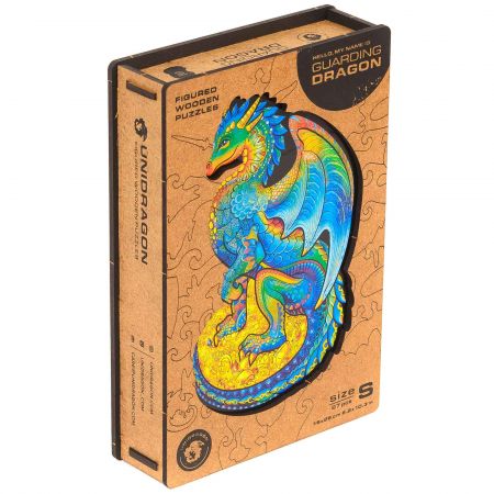 Unidragon Wooden Jigsaw Puzzle Guarding Dragon - Small - Makhsoom