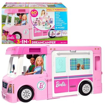 Barbie 3-in-1 Dream Camper Vehicle 3+ Years Makhsoom