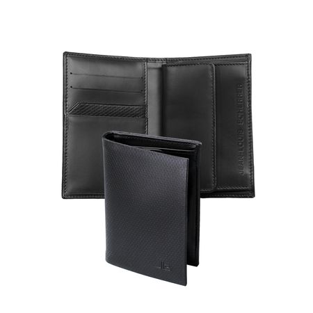 Jean-Louis Scherrer Structure Black Leather Cards Holder For Him