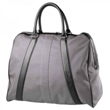 Jean-Louis Scherrer Dobby Black Leather Grey Tissue Travel Bag
