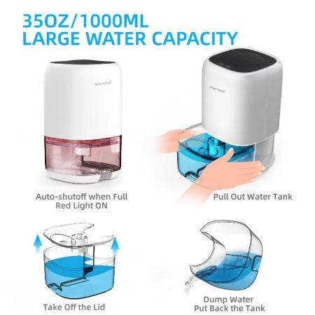 ALROCKET DH-CS01 Dehumidifier Colors LED Lights 40 W Box