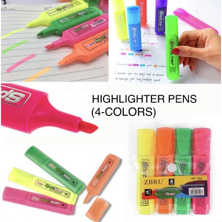 Zbru Set Of HY-102 Spotliner Highlighter Marker Pen Pcs Makhsoom