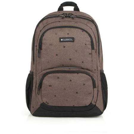 Gabol Risk Backpack 3 Parts 310177 Brown - 34 x 46 x 20 cm - Makhsoom