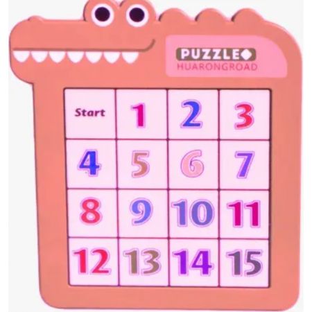Crocodile Klotski Puzzle Red 3+ Years - 16 x 14.2 x 0.8 cm