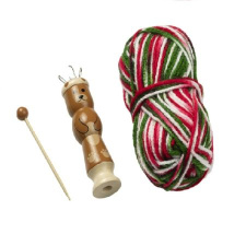 Ideen Welt Wooden Knitting Doll