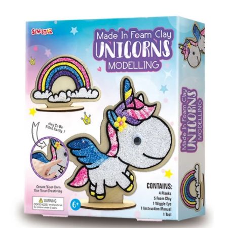 Made In Foam Clay Unicorns Modelling 6+ Years - Makhsoom
