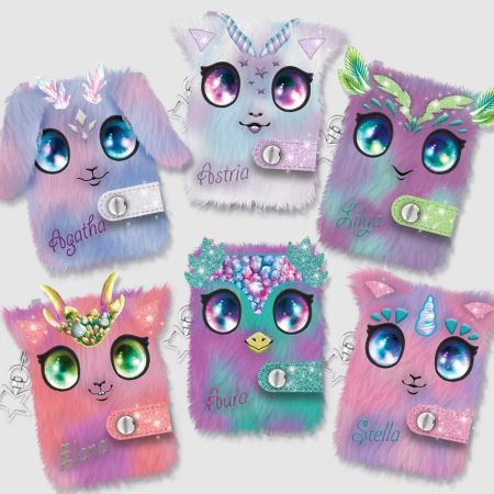 Nebulous Stars Fuzzy Mini Notebook Assorted 1 Pc - 7+ Years