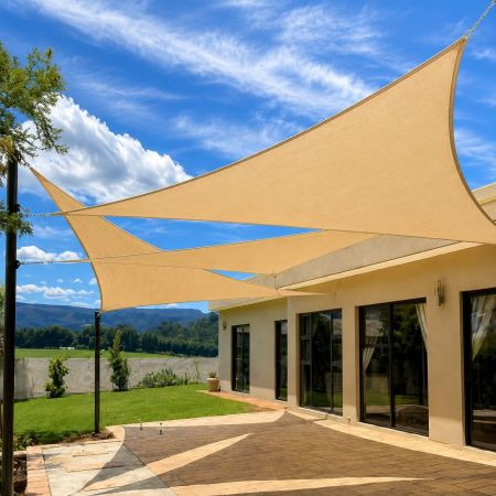 Triangle Shade Sail Beige - 360 x 360 x 360 cm