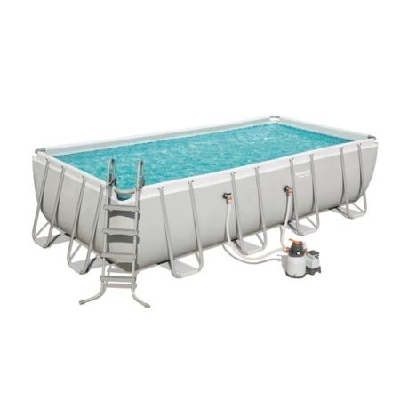Bestway Power Steel Rectangular Pool Set - 5.49 x 2.74 x 1.22 m - Makhsoom