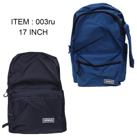 Genius School Backpack 17 Inches - 003ru For Boys and Girls 12+ years ...