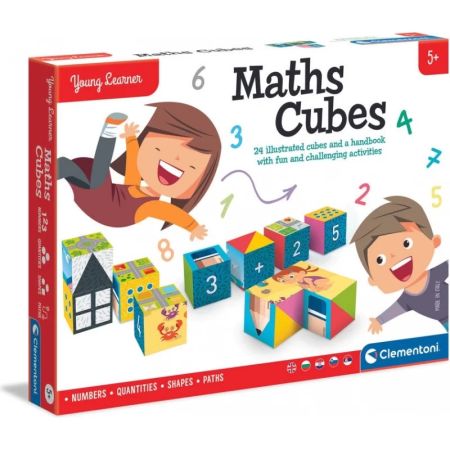 Clementoni Maths Cubes 26 x 19 x 5 cm - 5+ Years - Makhsoom