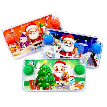 Christmas Transparent Handheld Water Ring Game Assorted For Kids 3+ Years