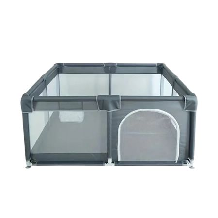 Grey Baby Playpen with Gate 150 x 200 CM