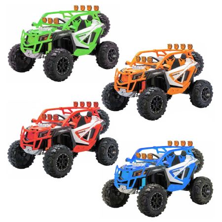 Multi-Function Electric Four-Wheeler Car for Kids 12V - Orange