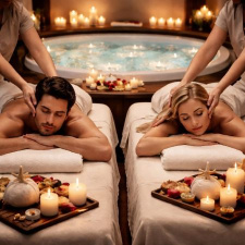 VIP Couples Swedish Massage + Jacuzzi & Sauna 