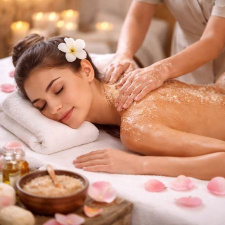 30 min Relax & Renew Full Body Organic Scrub Massage & Hydration Cream