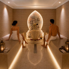 90 min Couples Moroccan Hammam Experience & Full Body Scrub 