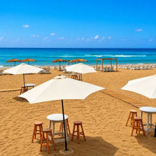 Beach Entrance For Adults & Kids 7 Yrs+ Including chair, Table & Mattress (Monday To Saturday)